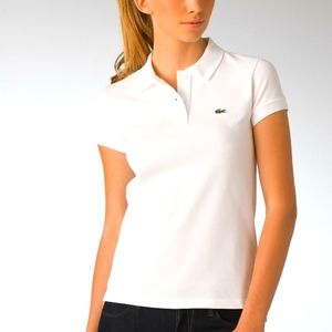 Lacoste Women's White Polo Size 38
